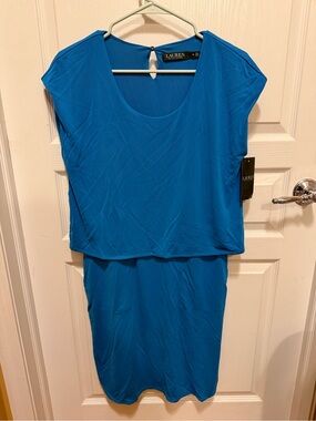 NWT Ralph Lauren Bright Blue Dress